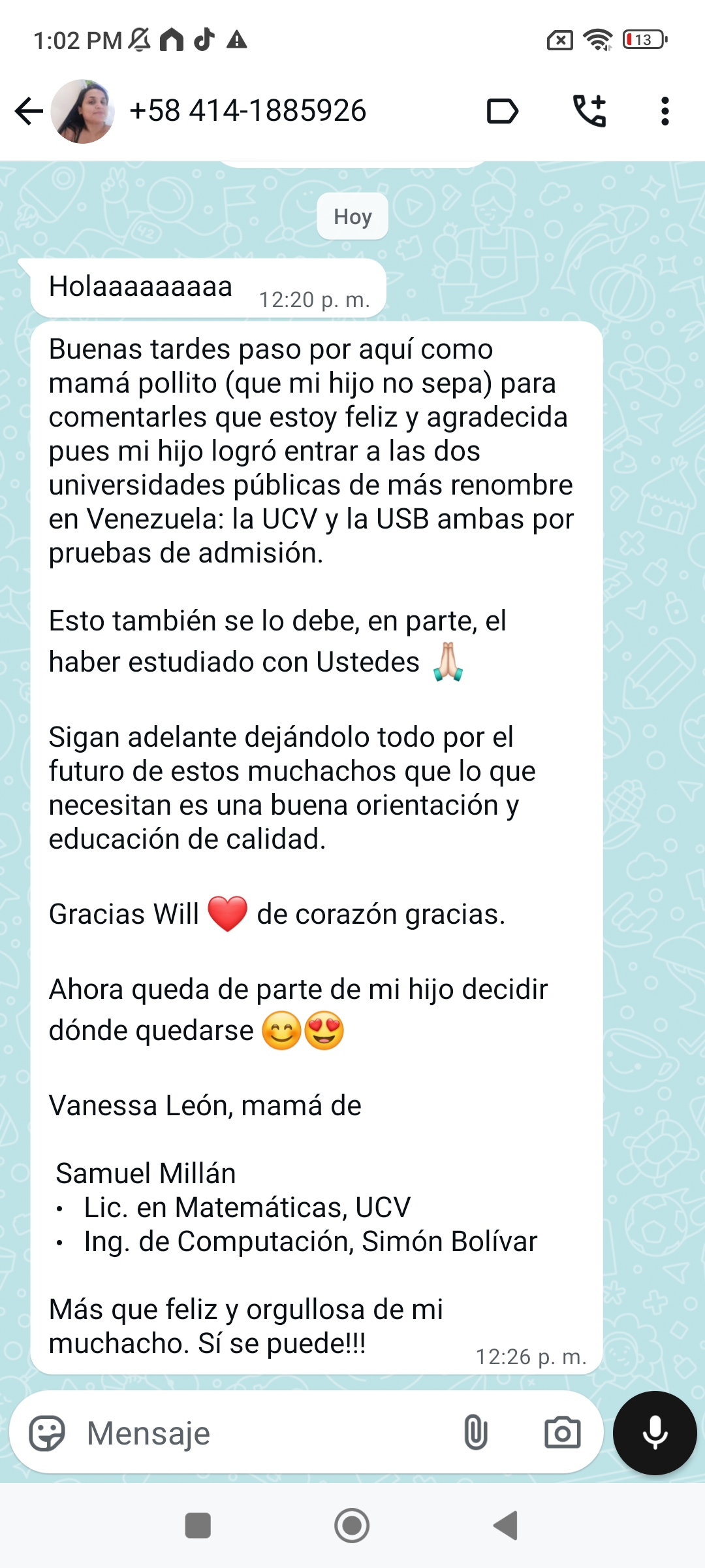 Testimonio 1